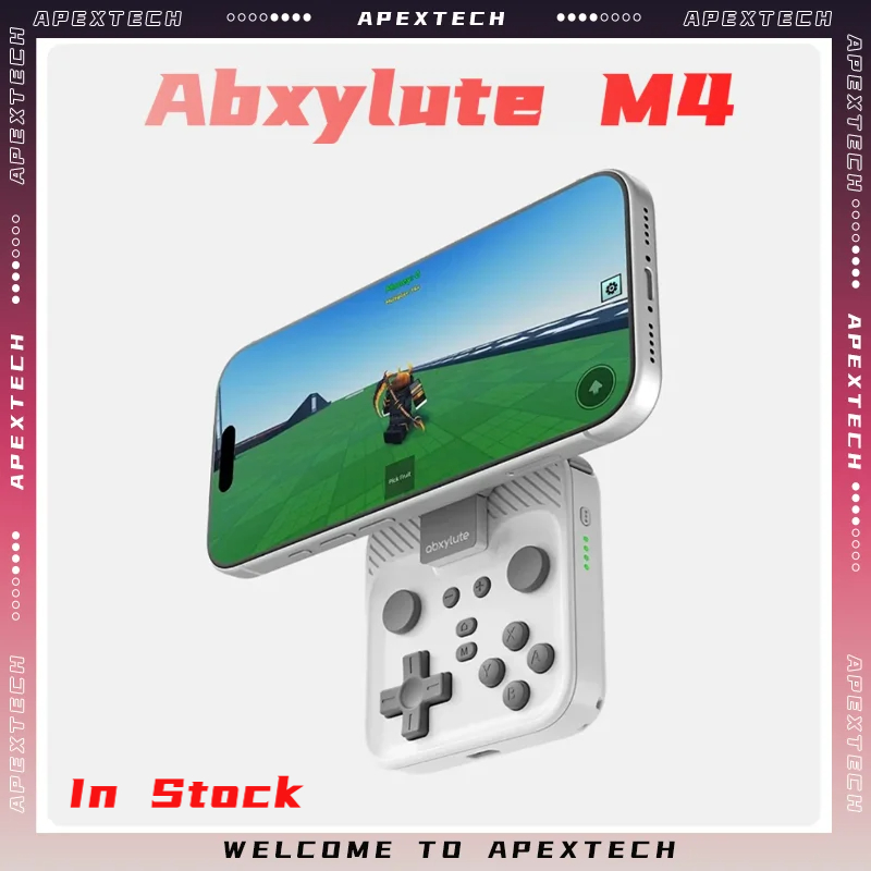Retro Gaming Android - Abxylute M4 จอยเกมแม่เหล็กสำหรับโทรศัพท์ - คอนโทรลเลอร์แบบพกพาสำหรับ IOS