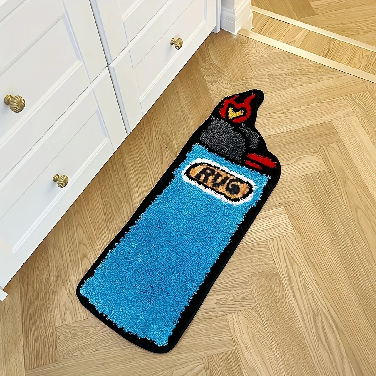 Retro Gaming Rug - ไฟแช็กรูปร่างพรมห้องนอนห้องนั่งเล่นห้องน้ําตกแต่งบ้านฤดูใบไม้ผลิตกแต่งของขวัญอุปกรณ์อาบน้ํา Entrance โซฟาที่นั่ง