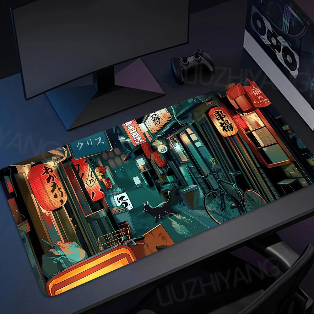 Retro Gaming Tokyo - Retro ญี่ปุ่น Tokyo Street Mouse Pad