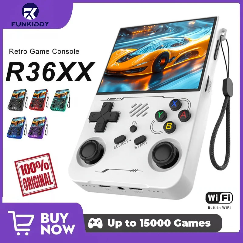 Retro Gaming Linux - FUNKIDDY R36XX เกมคอนโซล ARKOS WIFI ในตัวเกมย้อนยุคคอนโซล