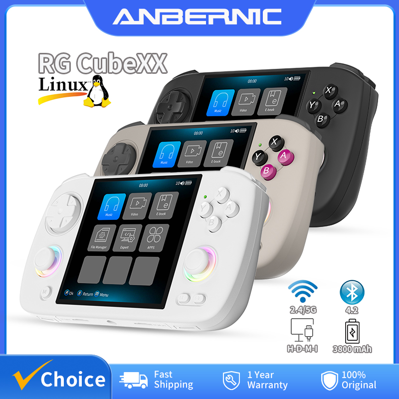 Retro Gaming Linux - ANBERNIC RG Cubexx Retro คอนโซลเกมมือถือ 3.95