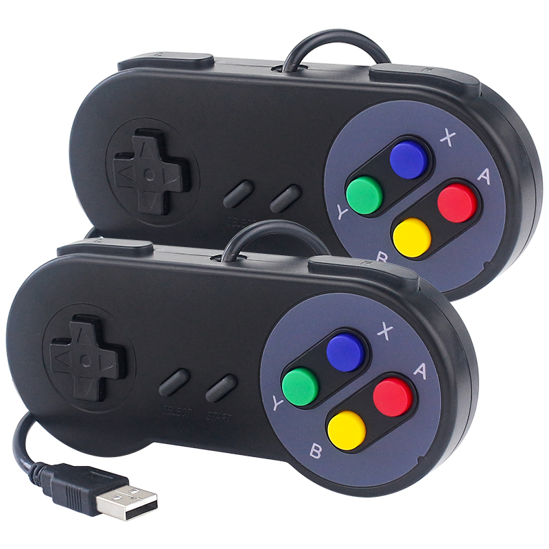 Retro Gaming With Raspberry Pi - คอนโทรลเลอร์เกมแบบใหม่ USB แบบมีสาย สำหรับพีซี เกมแพดแบบเรโทร จอยสติ๊ก