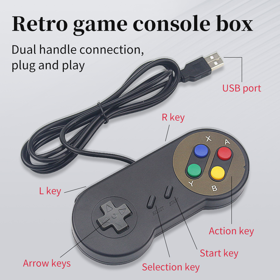 Retro Gaming With Raspberry Pi - ปลั๊กแอนด์เพลย์ ยูเอสบี เกมแพดสำหรับพีซี NESPi RetroPie แบบมีสาย