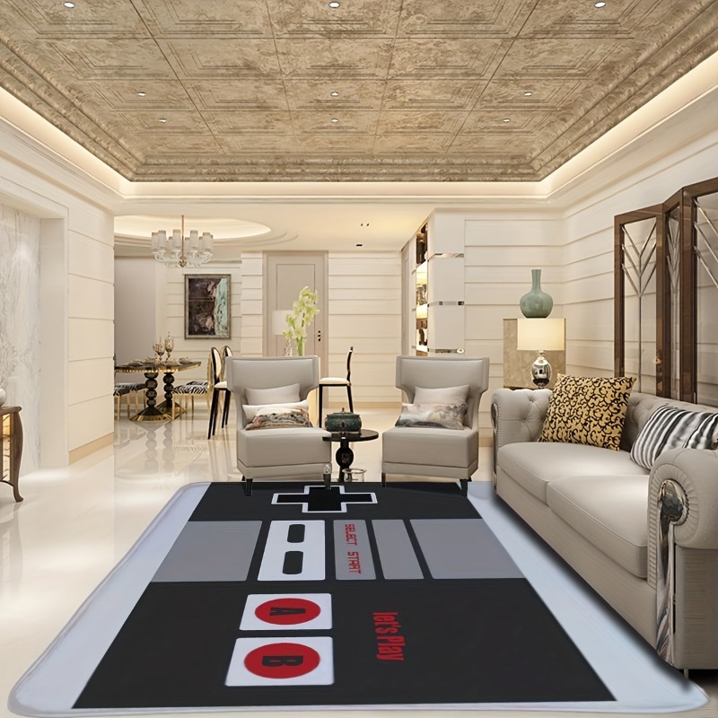 พรมปูพื้นลาย3D สำหรับเล่นเกมพร - Retro Gaming Rug บทวิจารณ์และราคา