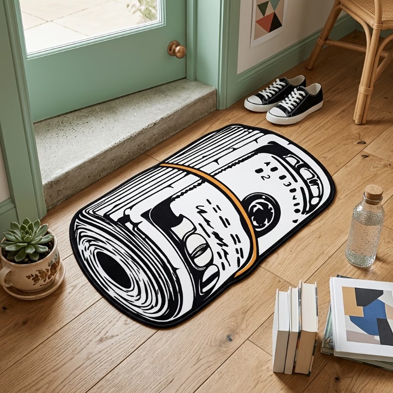 พรมลายธนบัตรแบบม้วนสไตล์อเมริก - Retro Gaming Rug บทวิจารณ์และราคา