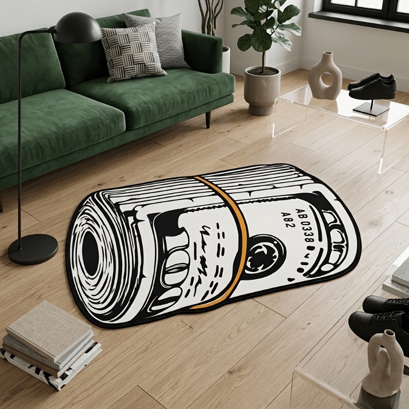 พรมลายธนบัตรแบบม้วนสไตล์อเมริก - Retro Gaming Rug บทวิจารณ์และราคา