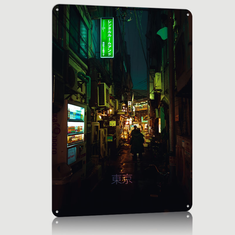 โตเกียวแบ็คสตรีท โปสเตอร์พิมพ์ - Retro Gaming Tokyo บทวิจารณ์และราคา
