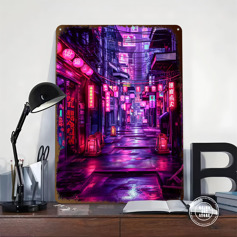 ป้ายโลหะวินเทจลาย Tokyo Nights - Retro Gaming Tokyo บทวิจารณ์และราคา