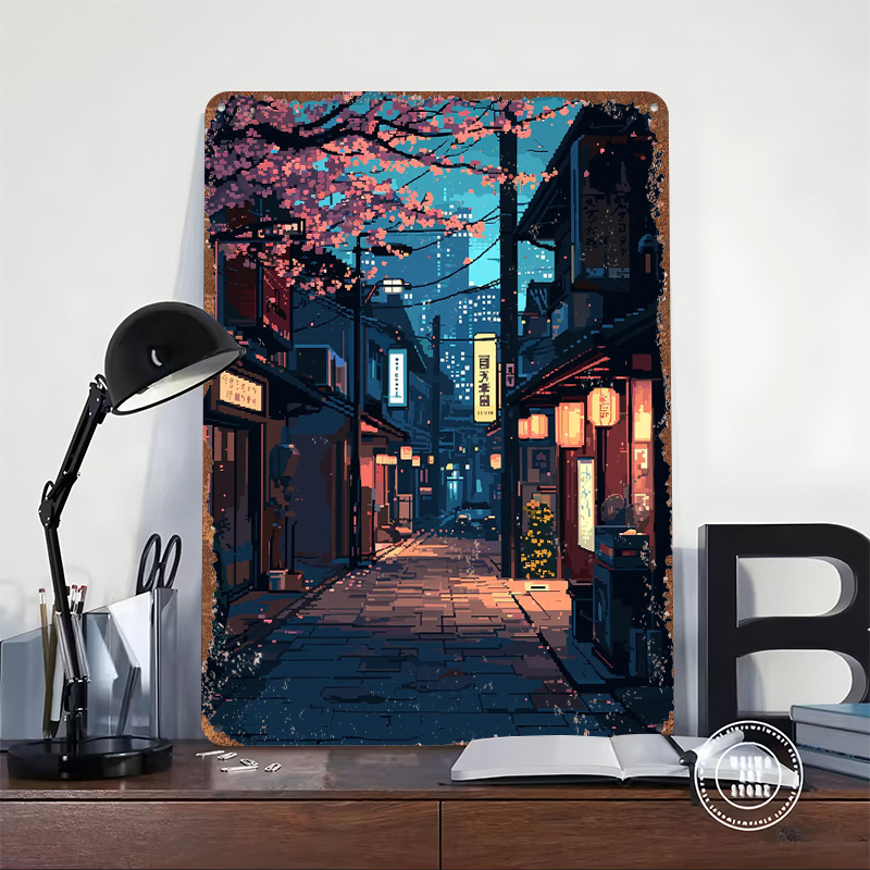 ป้ายโลหะตกแต่งผนังลายพิกเซลอาร - Retro Gaming Tokyo บทวิจารณ์และราคา