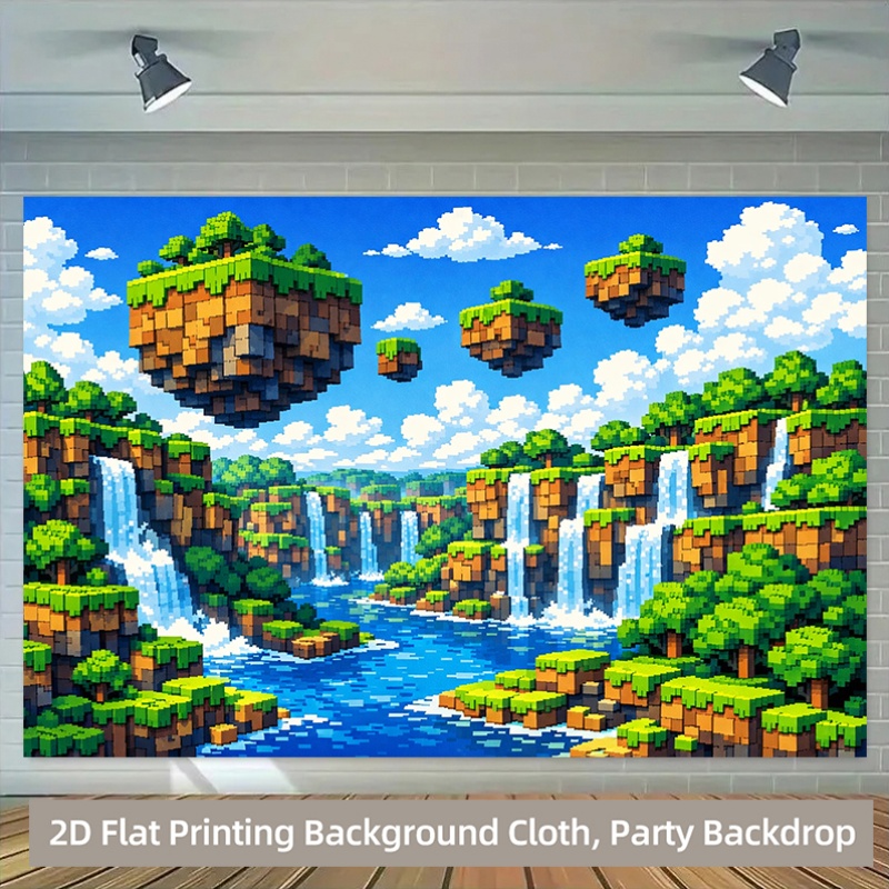 แบนเนอร์ฉากหลัง 2D แบบแบน 1 ชิ - Retro Gaming Banner บทวิจารณ์และราคา