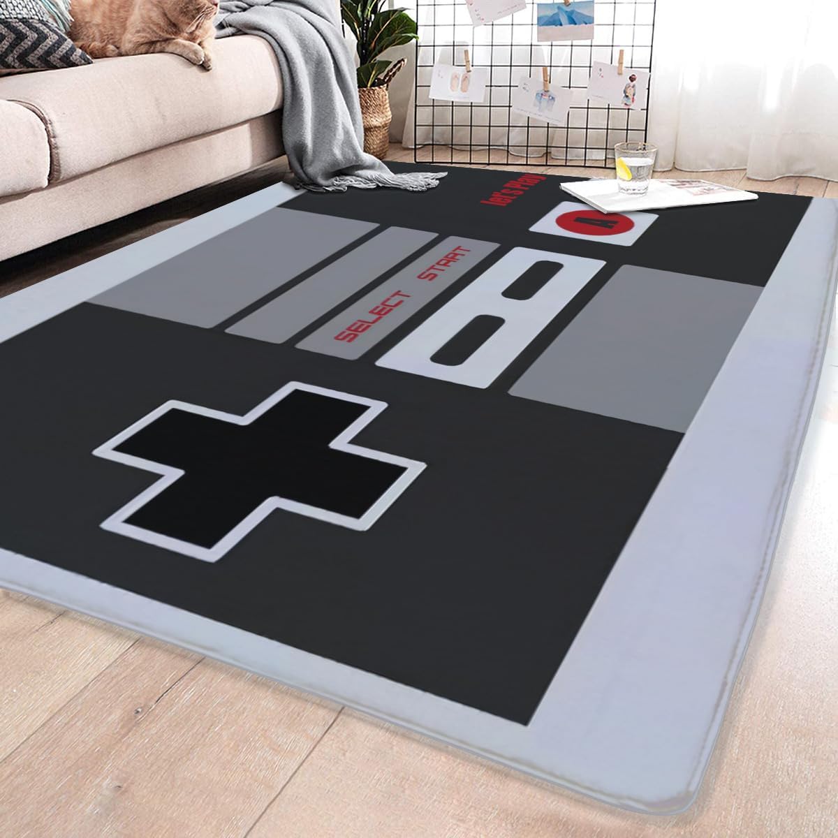 พรมลายคอนโทรลเลอร์ NES สไตล์วิ - Retro Gaming Rug บทวิจารณ์และราคา