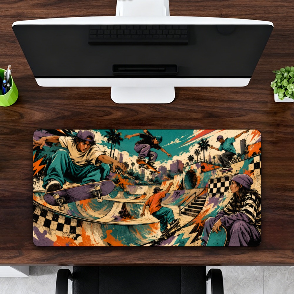 แผ่นรองโต๊ะสเก็ตบอร์ดสุดเท่ -  - Retro Gaming Table บทวิจารณ์และราคา