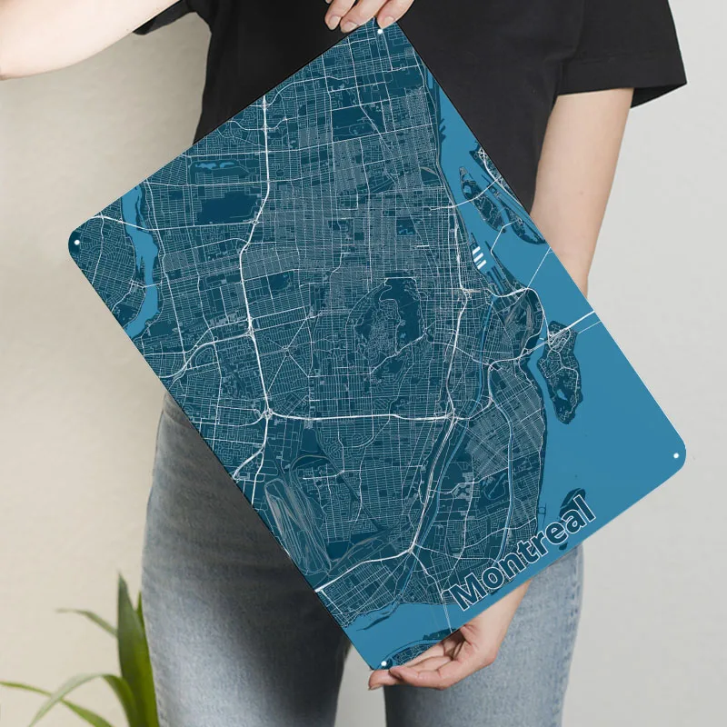 แผนที่เมืองมอนทรีออล โปสเตอร์แ - Retro Gaming Montreal บทวิจารณ์และราคา