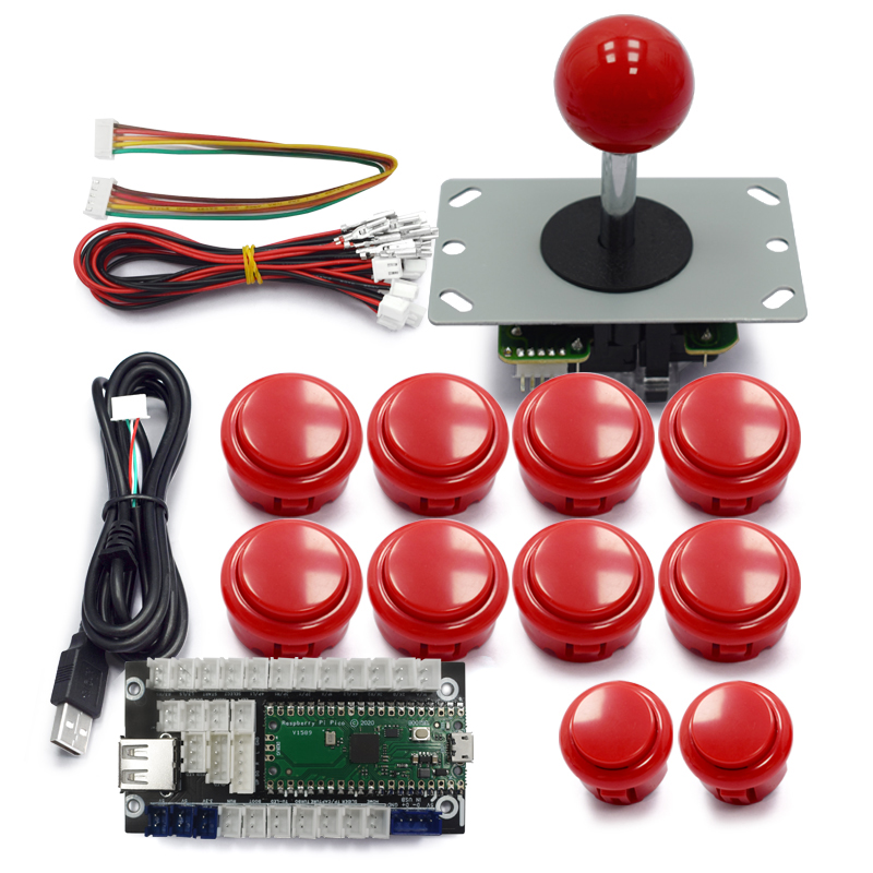 สําเนาเกมอาเขต Sanwa DIY ชุด 8 - Retro Gaming With Raspberry Pi บทวิจารณ์และราคา
