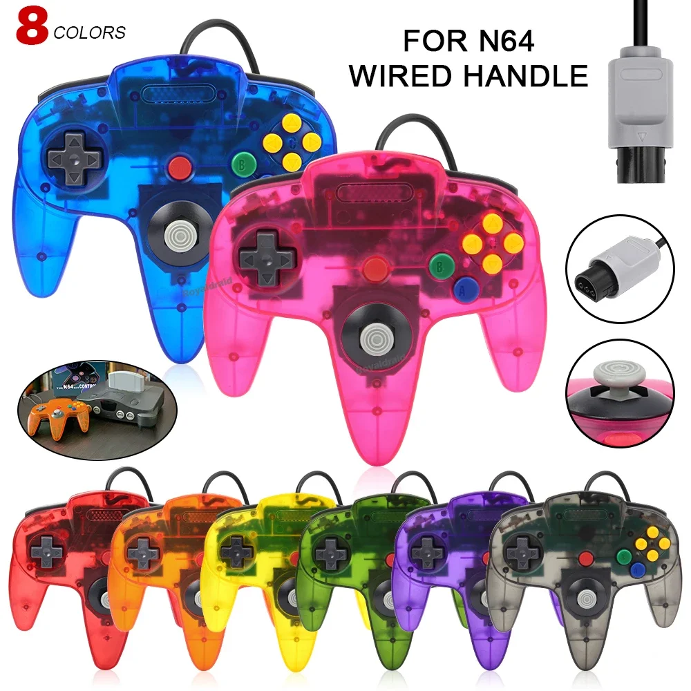 ใหม่แบบมีสายGamepadสําหรับN64  - Retro Gaming Joystick บทวิจารณ์และราคา