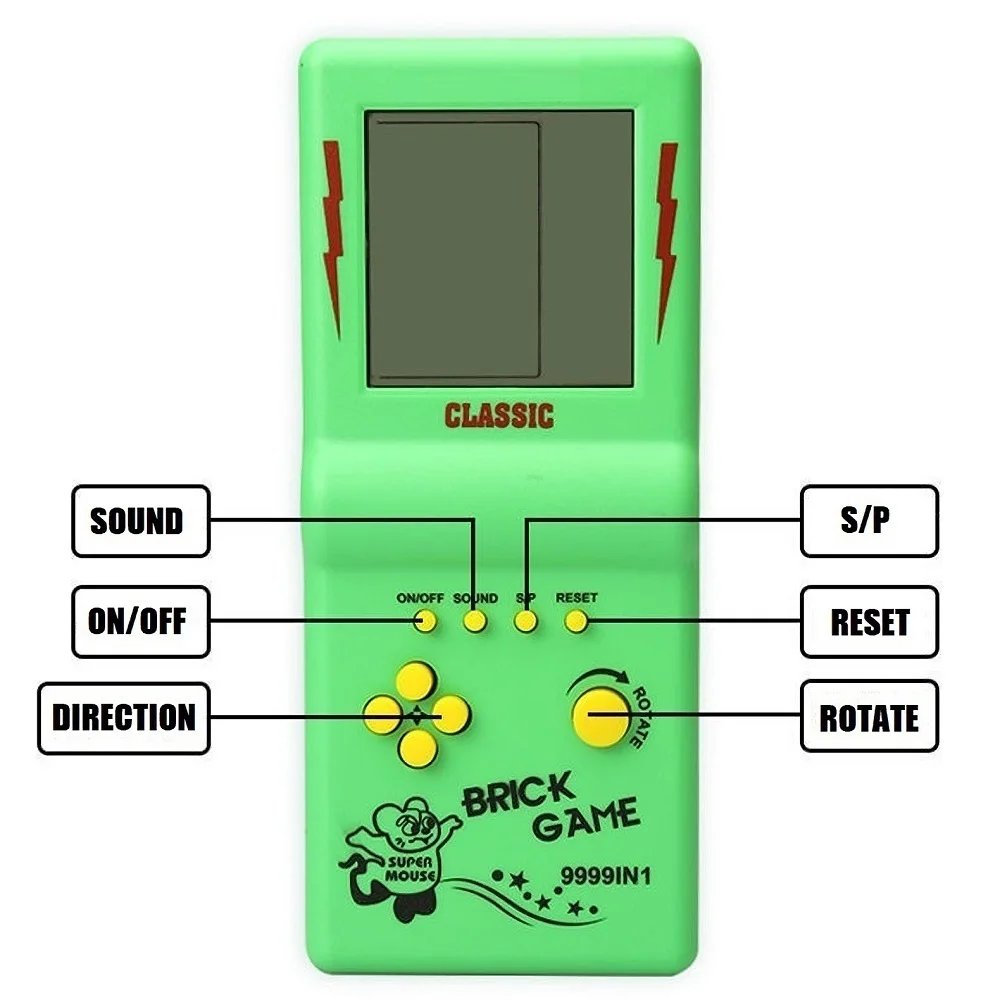 เครื่องเล่นเกมพกพา Tetris ขนาด - Retro Gaming Years บทวิจารณ์และราคา